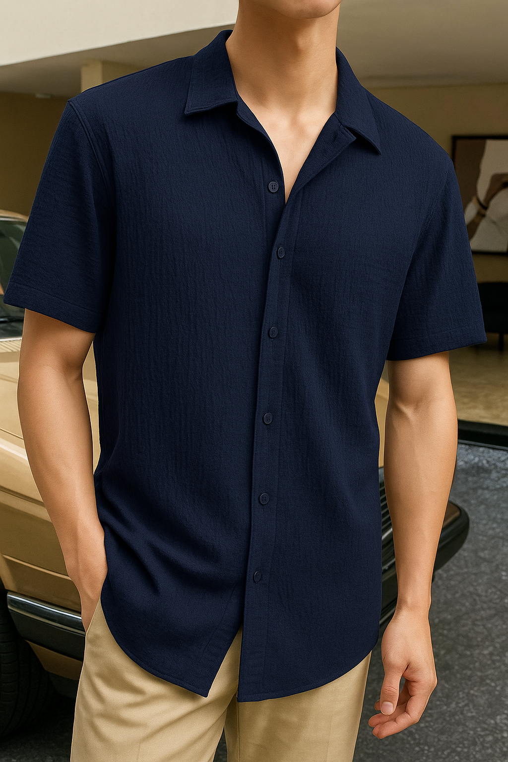 Men Regular Fit Striped Casual Shirt