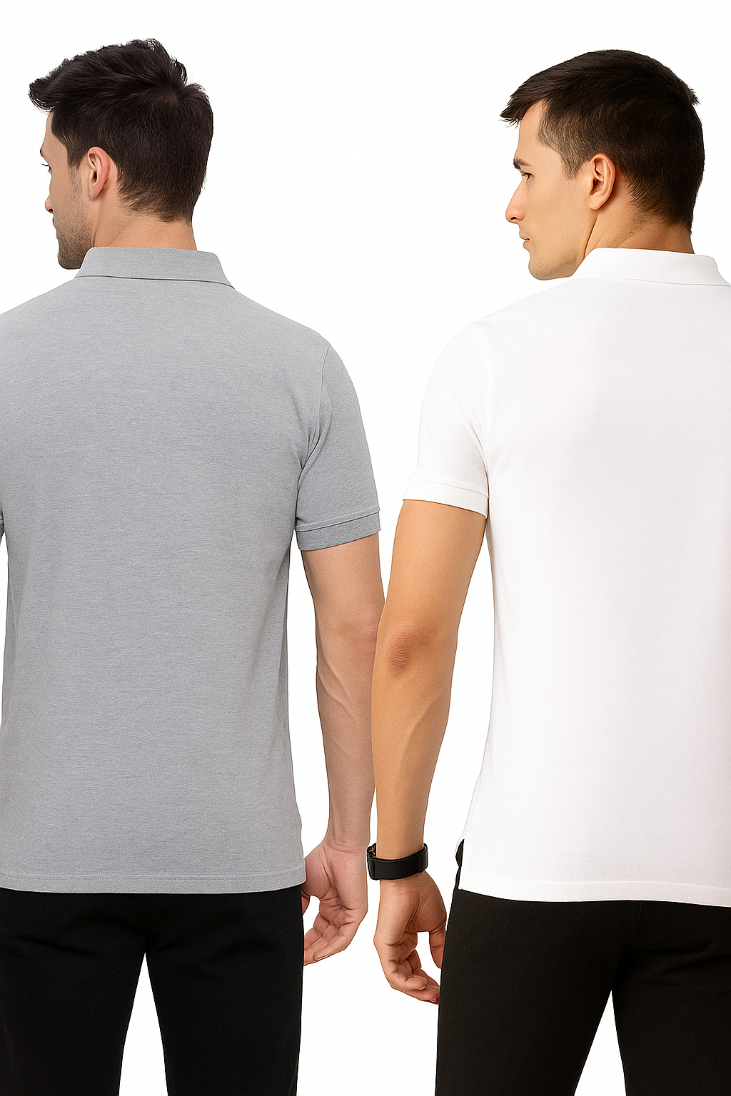 Poly Matte Solid Half Sleeves Mens Polo T-Shirt Pack Of 4