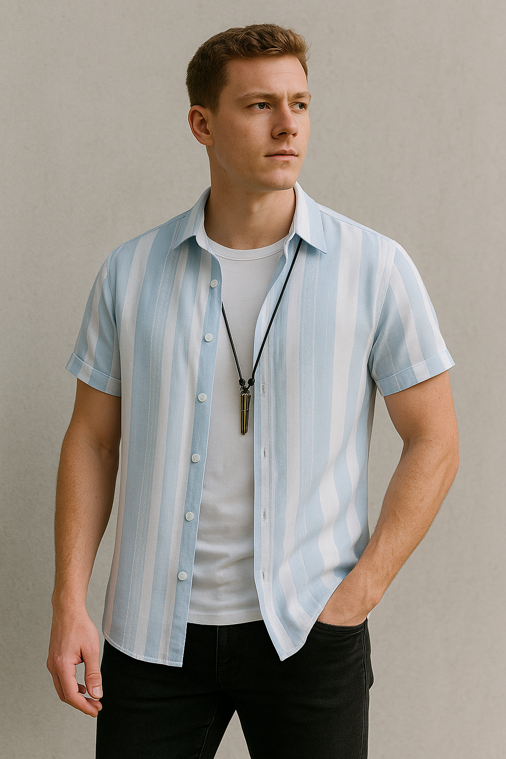 Men Regular Fit Printed Spread Collar Casual Shirt