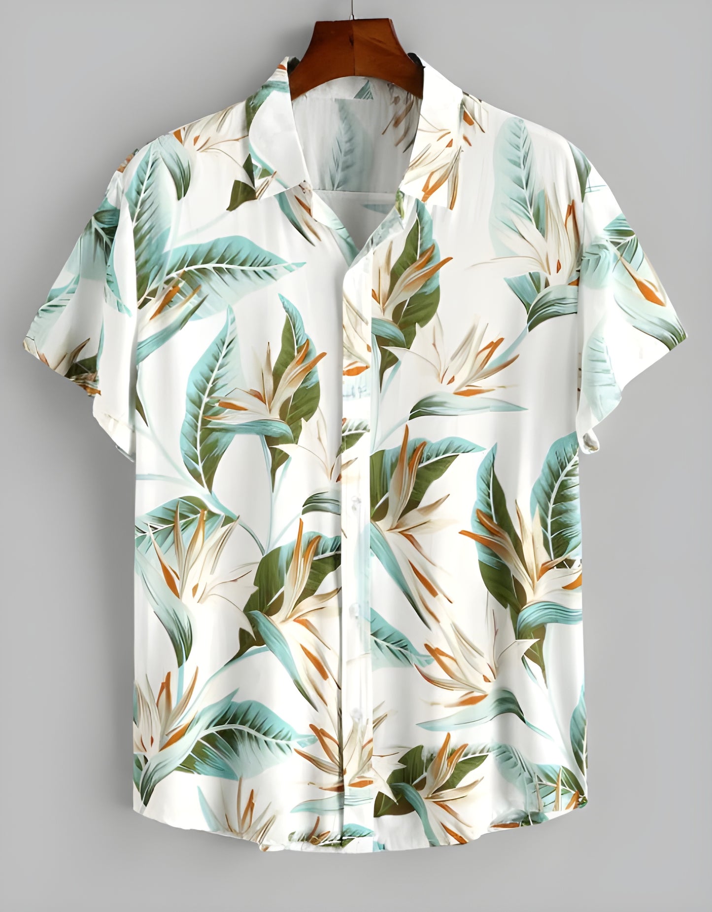 Men Regular Fit Printed Spread Collar Casual Shirt