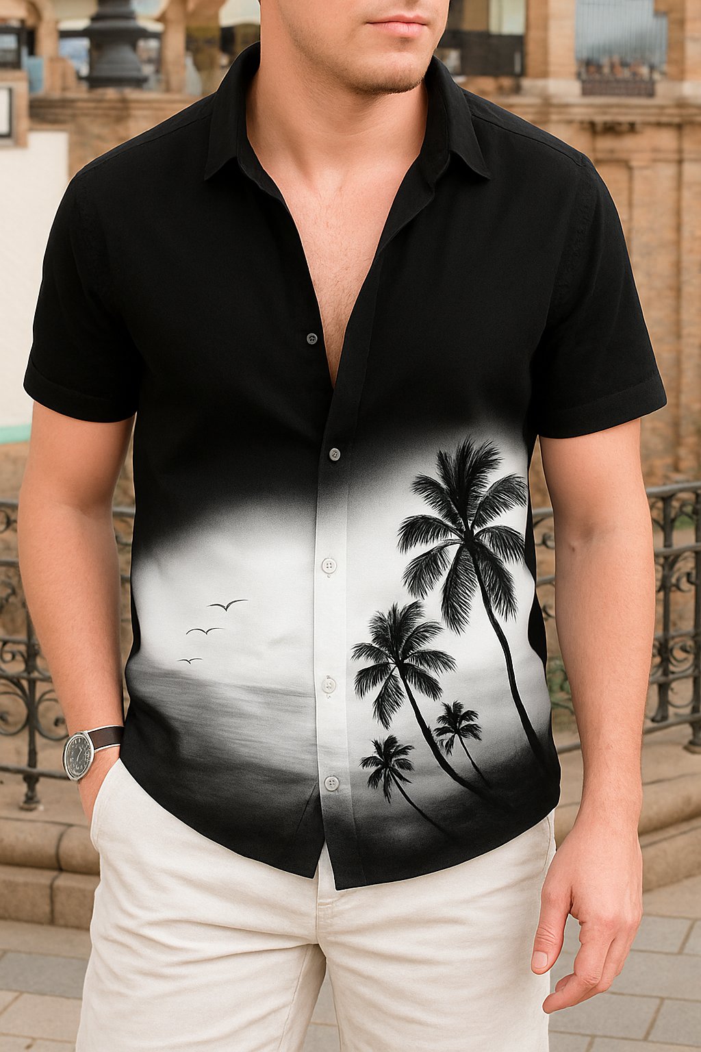 Men's Printed Casual T-Shirt