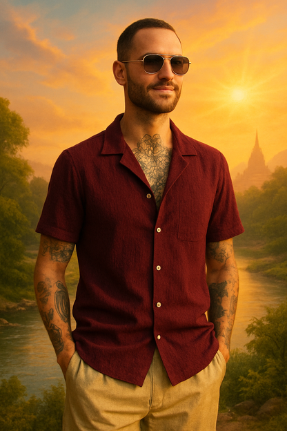Men Regular Fit Striped Casual Shirt
