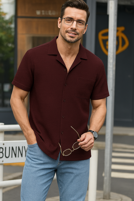 Men Relaxed Fit Fit Checkered Spread Collar Casual Shirt