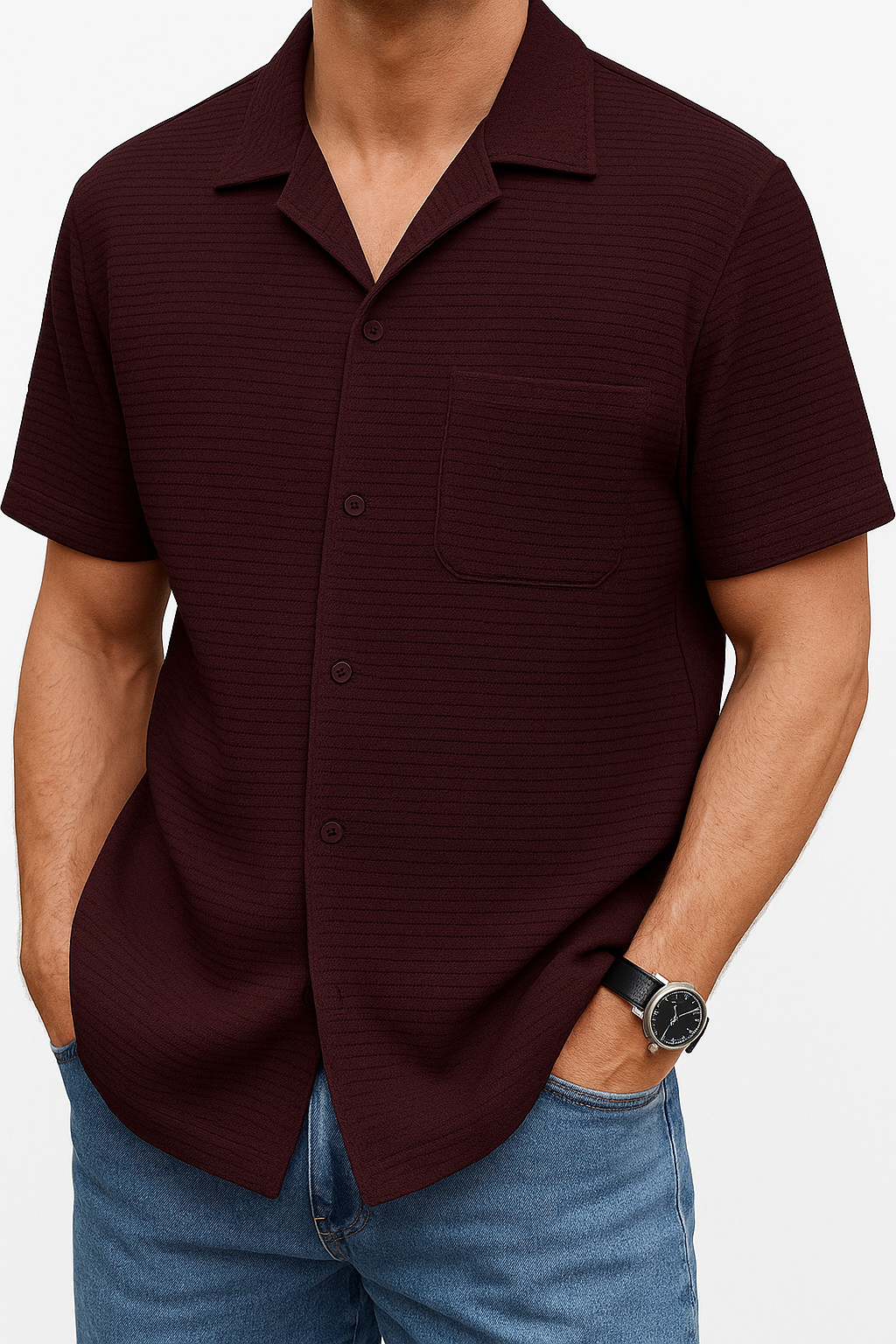 Men Relaxed Fit Fit Checkered Spread Collar Casual Shirt