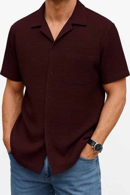 Men Relaxed Fit Fit Checkered Spread Collar Casual Shirt