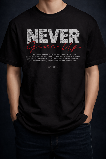 Never Give Up Oversize T-Shirt