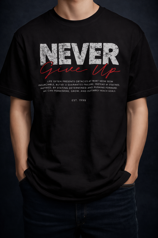 Never Give Up Oversize T-Shirt