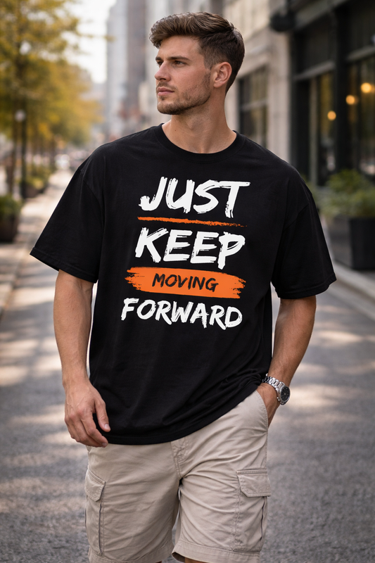Just Keep Moving Forward Oversize T-Shirt