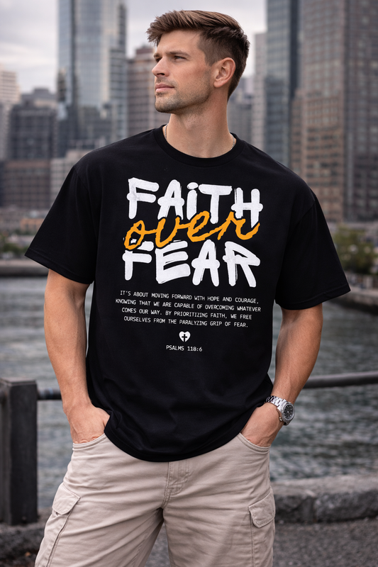 Faith Over Fear Oversize T-Shirt