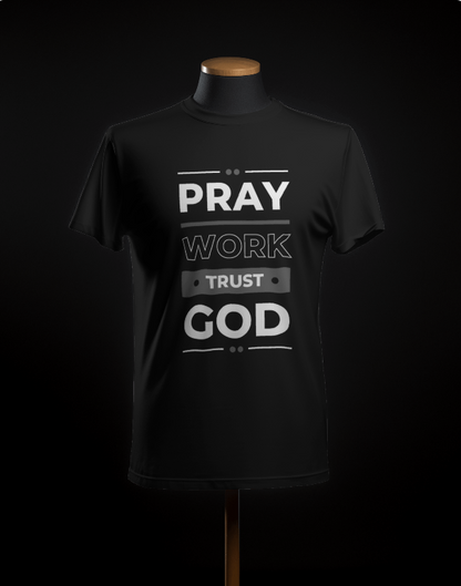Employee : Pray Work Trust God T-Shirt