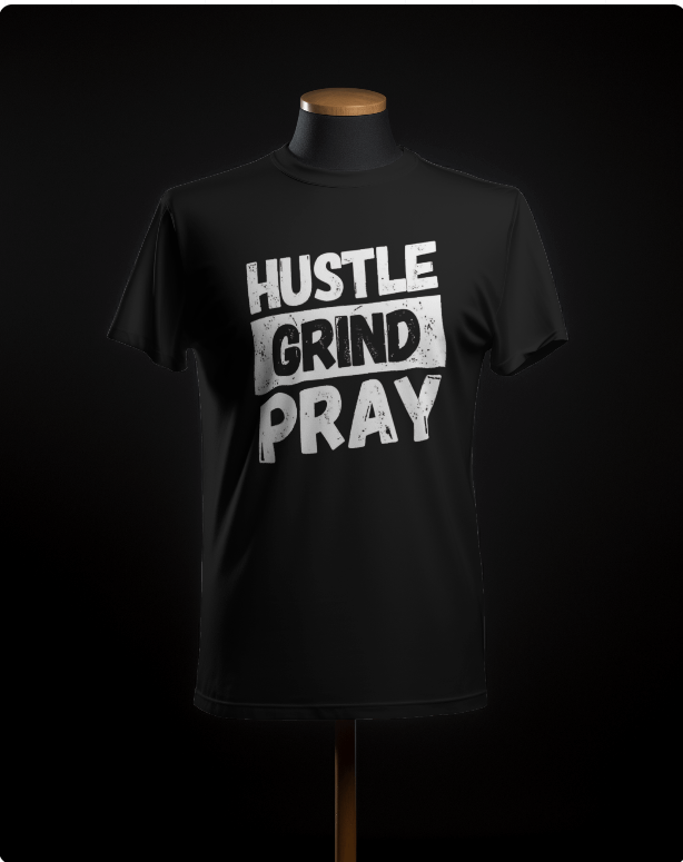 Employee : Hustle Grind Pray T-Shirt