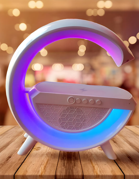 G-Shape LED Wireless Charging Speaker Lamp