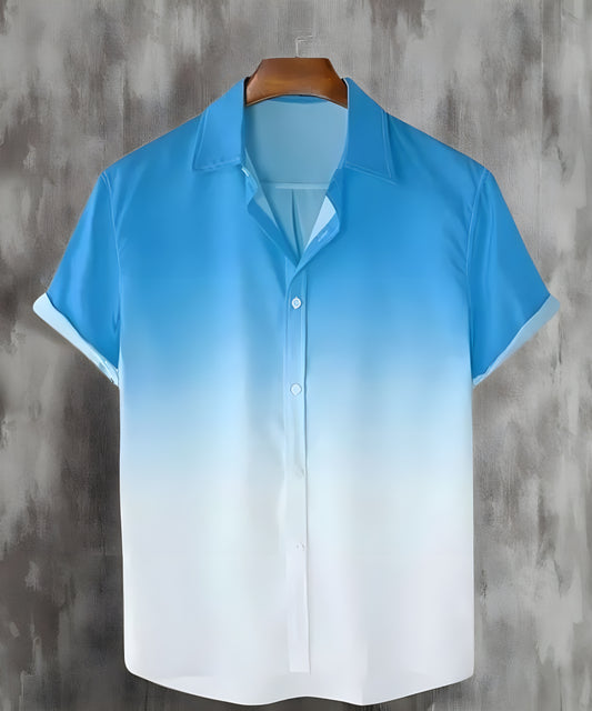 Men Regular Fit Self Design Casual Shirt