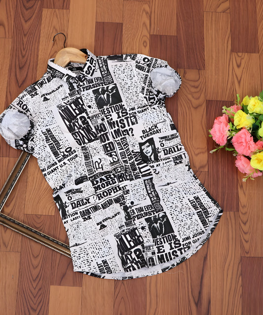 Men Slim Fit Printed Casual Shirt